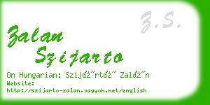 zalan szijarto business card